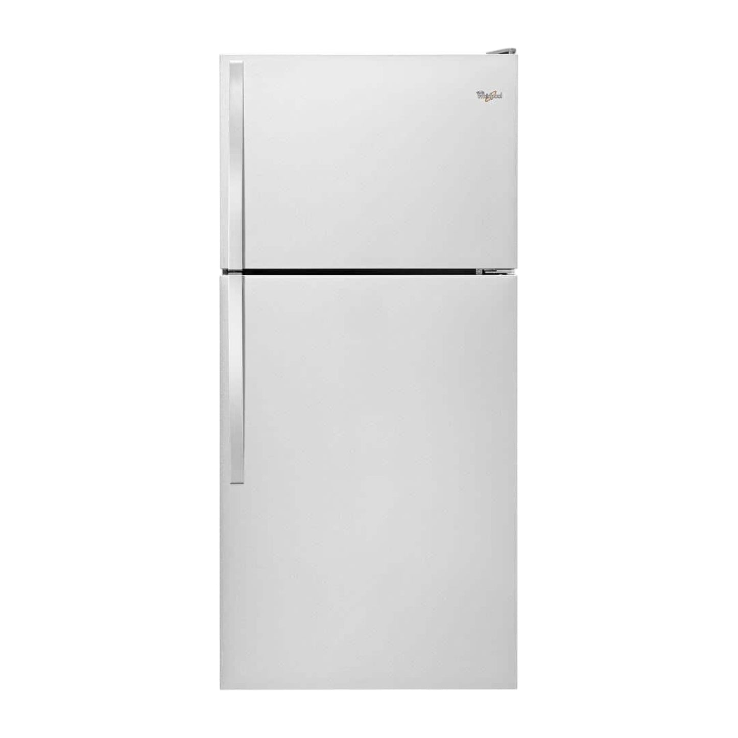 Whirlpool 18 cu ft Top-Freezer Refrigerator with Factory-Installed Ice Maker – Stainless Steel