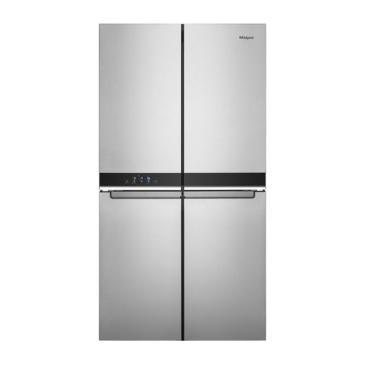 Whirlpool 19.4 cu ft 4-Door Counter-Depth French Door Refrigerator with Flexible Temperature Zone – Stainless Steel