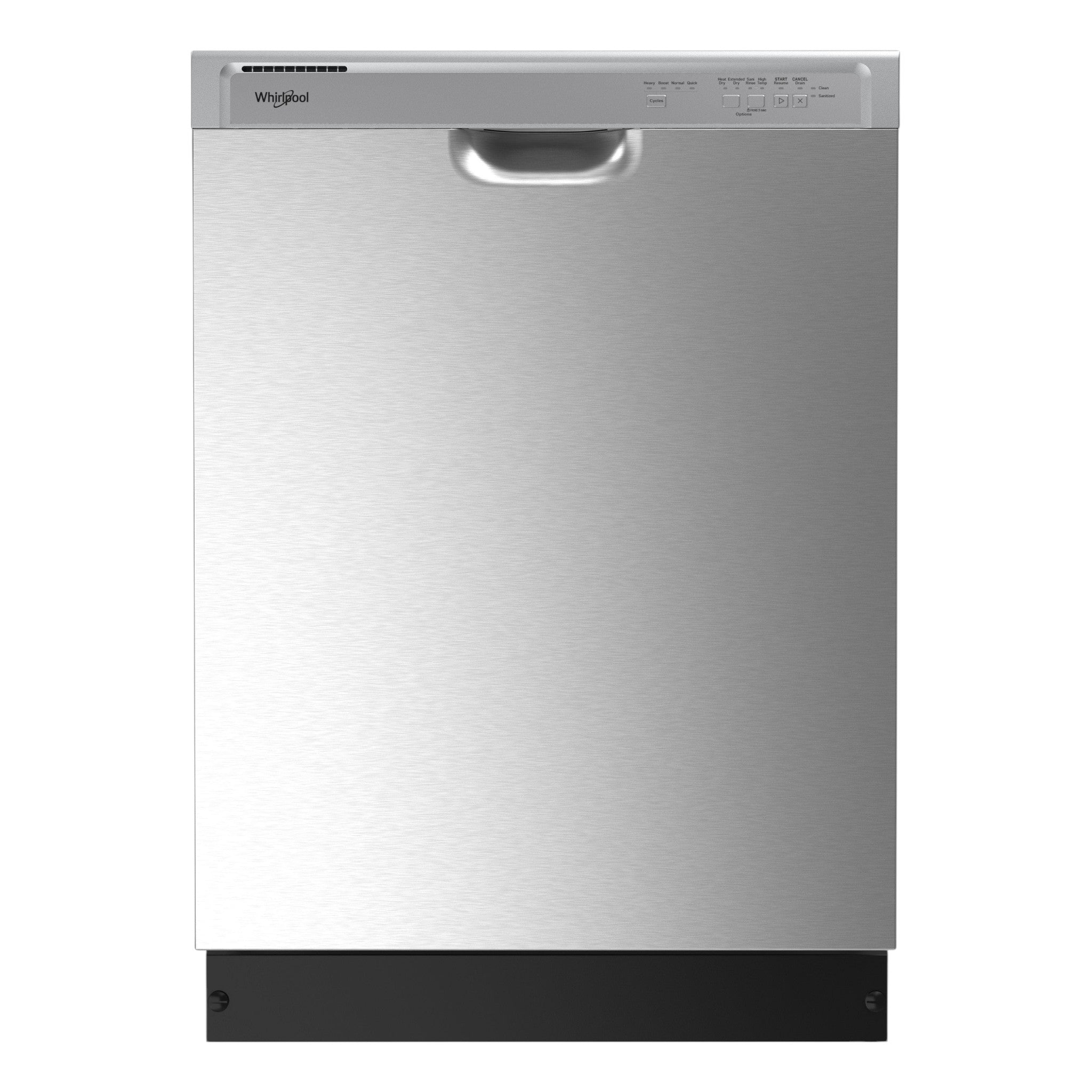 Whirlpool 24" Built-In Dishwasher with Boost Cycle & Heated Dry – Stainless Steel