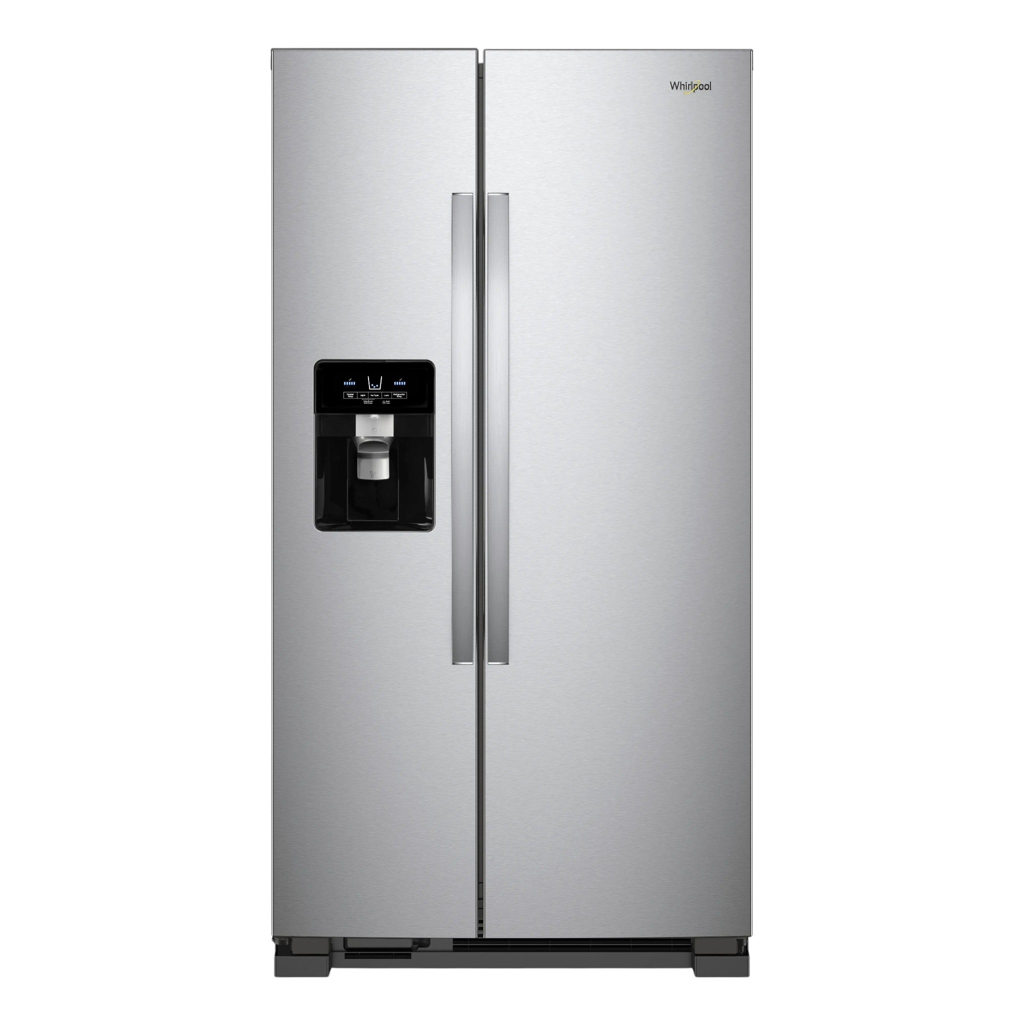 Whirlpool 25 cu. ft. 36-in Side-by-Side Refrigerator with Exterior Ice & Water Dispenser – Stainless Steel