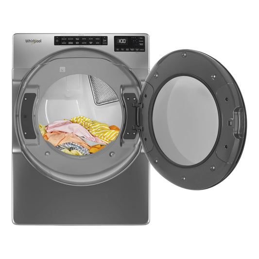 Whirlpool 27-Inch 7.4 cu. ft. Front Load Electric Dryer with Advanced Moisture Sensing – Chrome Shadow