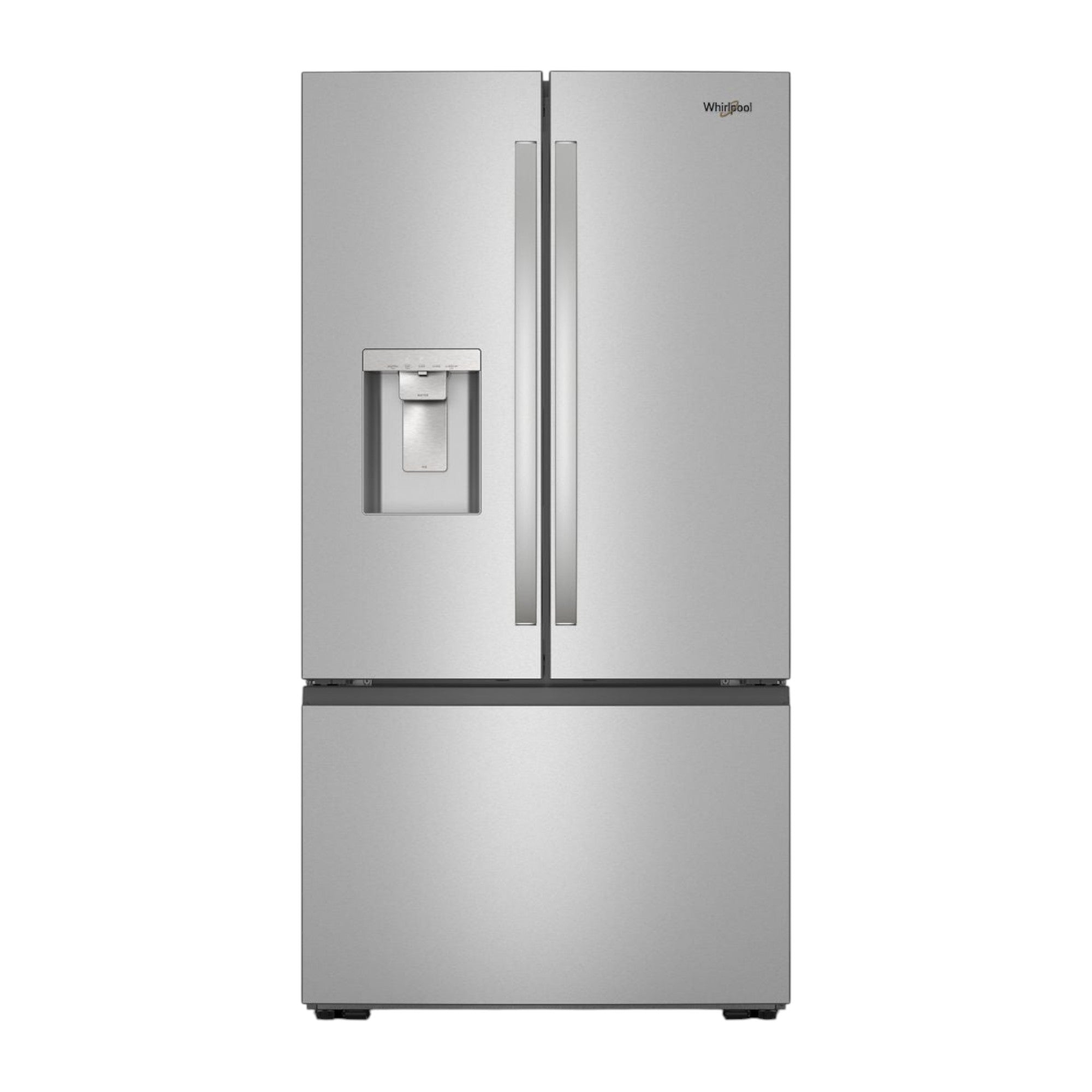 Whirlpool 30 cu ft French Door Refrigerator with Dual Ice Makers & In-Door Water Dispenser – Stainless Steel