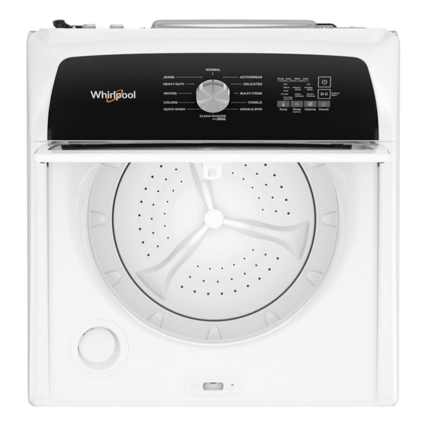 Whirlpool 4.6 cu. ft. Top Load Impeller Washer with Built-In Water Faucet – White
