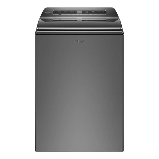Whirlpool 5.2–5.3 cu. ft. 27-Inch Wide Smart Top Load Washer with 2-in-1 Removable Agitator – Chrome Shadow