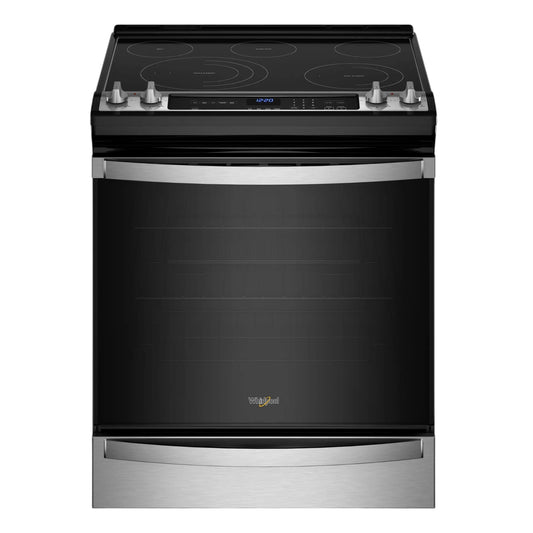 Whirlpool 6.4 cu. ft. 30-Inch Slide-In Electric Range with 7-in-1 Air Fry Oven – Fingerprint Resistant Stainless Steel