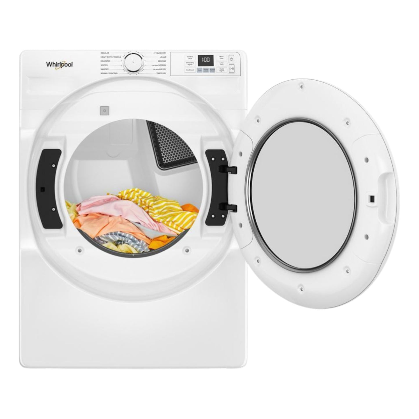 Whirlpool 7.4 cu. ft. Smart Front Load Gas Dryer with Quick Dry Cycle – White
