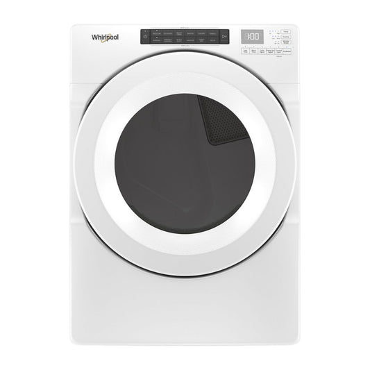Whirlpool 7.4 cu ft Stackable Front Load Electric Dryer with Advanced Moisture Sensing & Wrinkle Shield™ Option – White