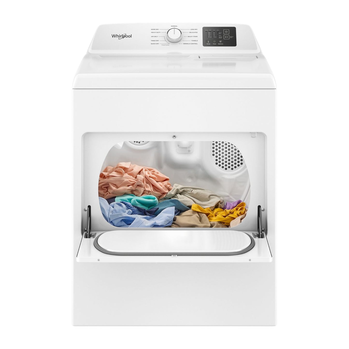 Whirlpool 7.0 cu ft Electric Dryer with Adaptive Dry Technology & Wrinkle Shield™ Option – White